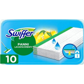 Сменные влажные салфетки для швабры Swiffer wet, 10 шт с ароматом лимона